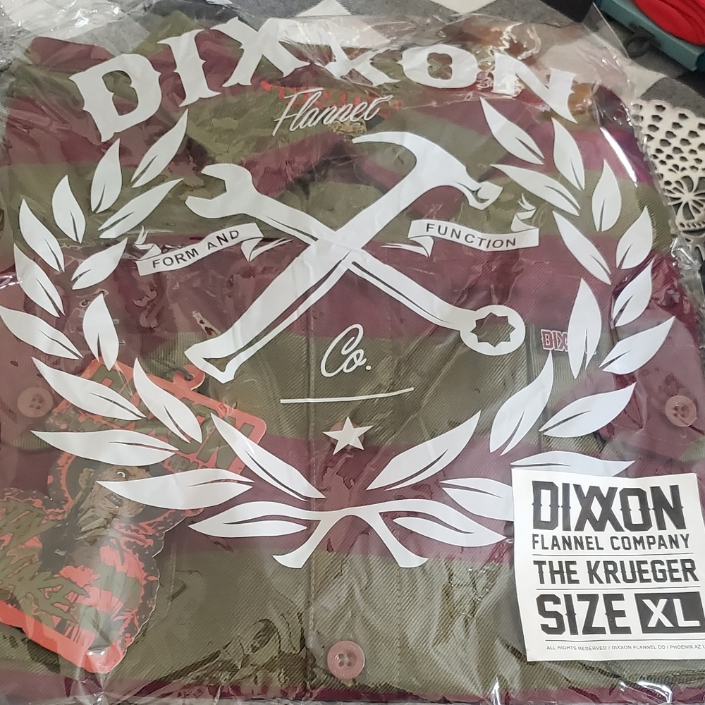 Dixxon Men's Flannel Shirt - Red and Green